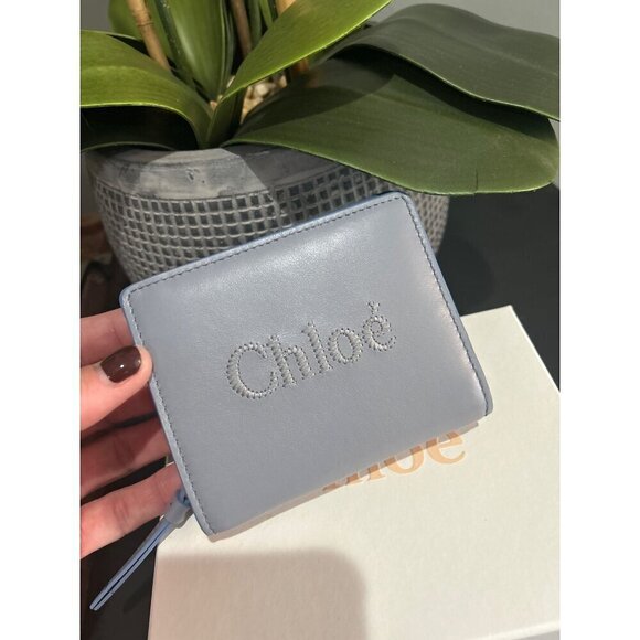 Chloe Sense Compact Wallet Card Holder Storm Blue - Picture 3 of 9